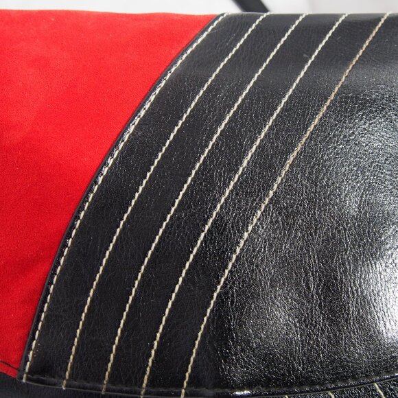 Victorias Secret Black/Red Satchel Shoulder Bag, Vintage, Y2K - Picture 5 of 15